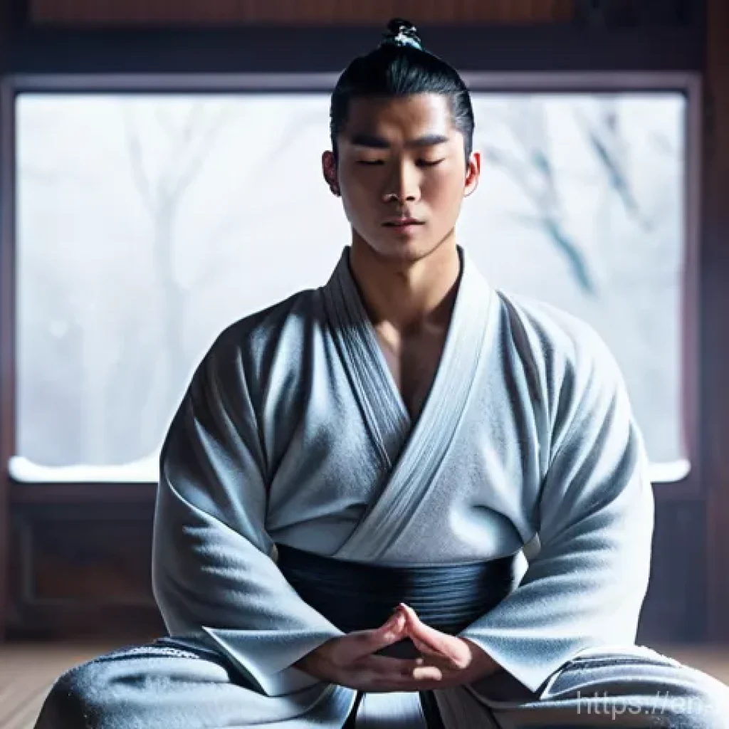 닌자고 닌자의 전투력 상승 비결 - **Prompt 1: The Serene Master of Ice**
"A full-body shot of Zane, the Ice Ninja, standing in a s...