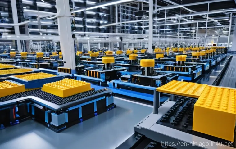 닌자고 레고 유통채널 정보 - **Prompt:** A vibrant, bustling LEGO Ninjago design studio. Diverse designers, young and experienced...