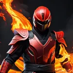 닌자고 시즌별 닌자의 성장 - **Kai: The Tempered Inferno**
A detailed, dynamic image of Kai, the Red Ninja, standing confiden...