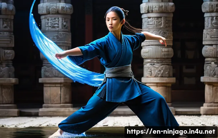 닌자고 우주 배경 스토리 - **Prompt 1: Elemental Master's Spinjitzu Vortex**
A dynamic, action-packed image featuring a pow...