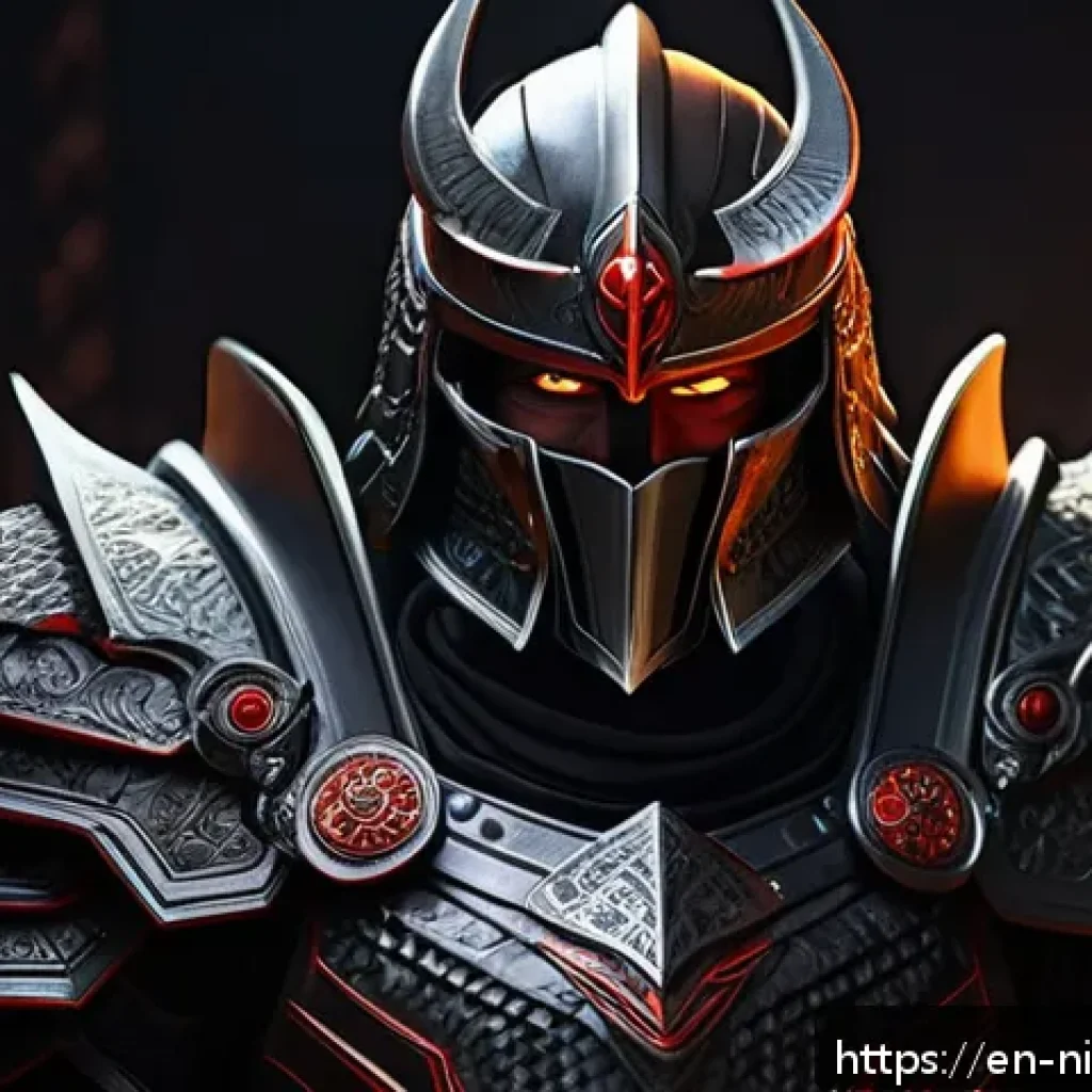 닌자고 가마돈 캐릭터 성장 - A detailed digital painting of Garmadon in mid-transformation, showing a striking contrast between h...