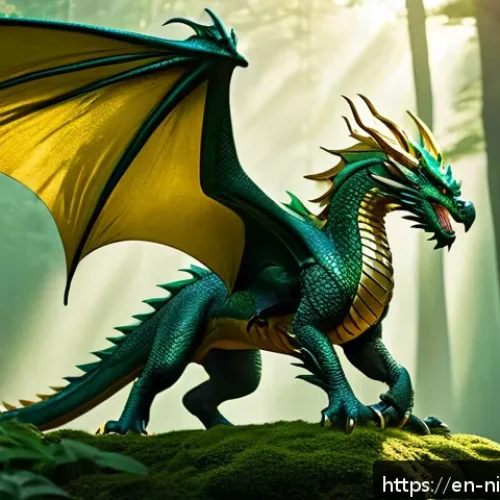 Home 30 닌자고 닌자와 드래곤의 동맹 - A dynamic scene depicting Lloyd, the brave and determined warrior, astride his majestic Green Dragon...